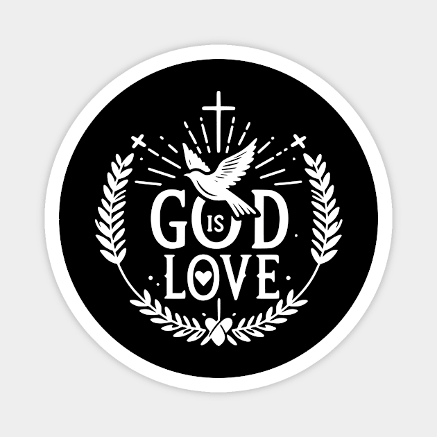 God is Love Magnet by Frank Ring